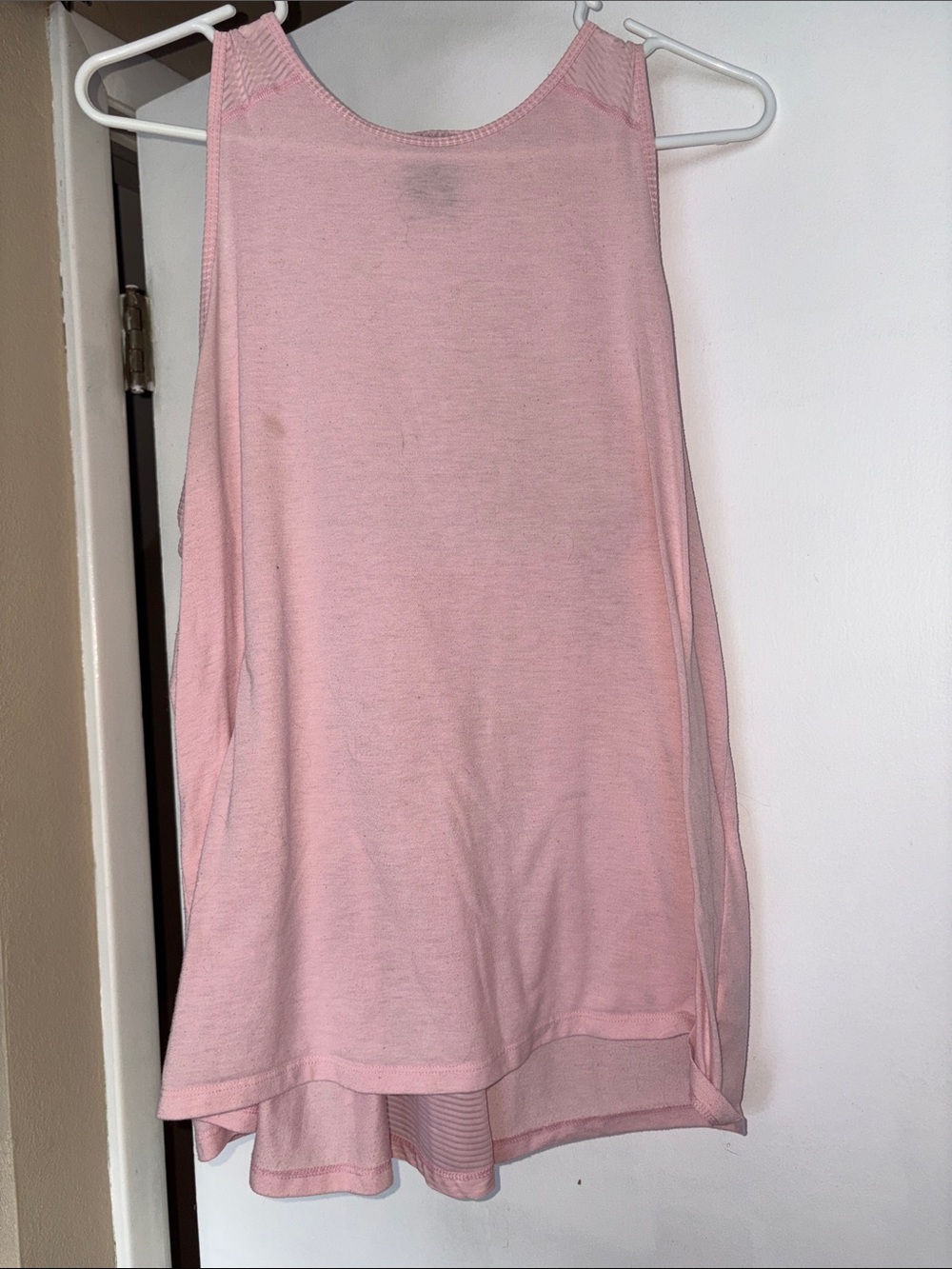 Avia Light Pink Striped Workout Tank